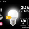 Żarówka LED E27 G45 4.2W 480lm 6000K klasa E Forever Light