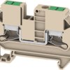 Through terminal block, snap-in, 6.0 mm², 41 A, 8 kV, dark beige, 3037380000