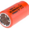 Nasadka Izolowana nasadka standardowa z gniazdem 1/2 cala 17mm izolowana ITL Insulated Tools Ltd