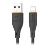 Kabel USB-A - Lightning 2.4A 1m czarny Miccel