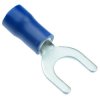 Blue 6.4mm Insulated Crimp Fork Terminal (Pack of 100)
