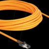 80418 LED patch cable, Cat.6a, S/FTP, USB Type-C, orange, 10m