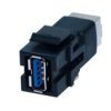 Bachmann Keystone Usb 3.0 Coupler A/B Female-Female Czarny