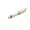 Adapter Wtyk Jack 6.3 Mono Gniazdo RCA Metal Przjściówka Jack 6,3 Cinch
