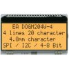 DISPLAY VISIONS EADOGM204W-A Dot Matrix Display 20x4 White Background