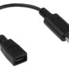 Kabel USB Złącze A USB C Złącze B Micro USB typu B dł. 150mm Przewód USB USB 3.1 kolor: Czarny