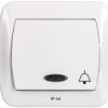 Simon Akord Przycisk Bryzgoszczelny /Dzwonek/ Ip44 Z Podświetleniem Biały...