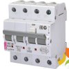 Wyłącznik różnicowoprądowy z członem nadprądowym B 10A 3P+N 30mA typ AC KZS-4M 3P+N AC B10/0.03 002174002 ETI