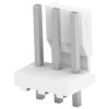 Pin header, 3 pole, pitch 3.96 mm, straight, natural, 3-644611-3