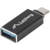 Adapter OTG Przejściówka USB 3.1 A / typ-C (gniazdo / wtyk) Lanberg