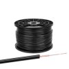 Przewód mikrofonowy mono, 1 żyła + ekran, średnica 6 mm, czarny, 1 mb