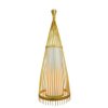 VT-4150 Lampa podłogowa klosz drewno z ratanem średnic: 400 Wysokość: 1500 40561 V-TAC