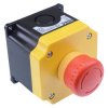 IDEC 22mm Emergency Stop Switch Control Box 2NC YW1B-V4E02R-Y0