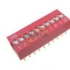 DIP-SWITCH 10-BIEGOWY CZERWONY