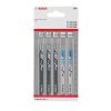 Bosch 2608667855 Jigsaw Blade Set Basic for Wood and Metal 5-Piece