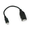Przewód OTG Host microUSB - USB - 12cm