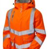 Bomber Jacket Orange Hi-Vis Padded Water