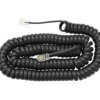 KABEL TELEFONICZNY SPIRALNY SŁUCHAWKOWY CZARNY 3,6M