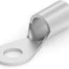 Uninsulated ring cable lug, 41-60 mm², AWG 1, 9.53 mm, metal, 321868