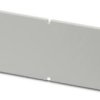 Side panel, PC, (W x H x D) 116 x 39.4 x 2 mm, light gray, for enclosure half shells, 2203372