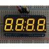 Wyświetlacz LED 7 segmentów, 4 cyfry, I2C, żółty