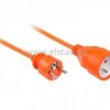 Przedłużacz 1GN; pomarańczowy; do kosiarek; 10m