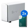 Synology DS223j /24T 2-zatokowy serwer NAS w zestawie z dyskami o łącznej pojemności 24TB, Tower