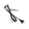Kabel zasil. sieciowy 2m 2x0.75 z odgiętką