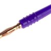 Adapter z wtykiem bananowym Męski Połączenie lutowane typ Wtyk bananowy Fioletowy 10A Staubli rozmiar 2mm