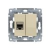 DANTE Gniazdo komputerowe pojedyncze RJ45 bez ramki krem 450366 KOS