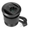 Gniazdo wpuszczane w blat z ładowarką USB, przepustem kablowym, i przewodem 1,4 m, 1x2P+Z (Schuko), 2xUSB,OR-GM-9051(GS)/B