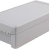 Obudowa ABS szerokość zew. 125 mm długość zew. 231 mm wys. zew. 60 mm Bopla IP66, IP68 Jasnoszary