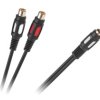 Kabel 1RCA-2 gniazda RCA 25cm