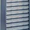 Steel magazine, with 48 drawers, blue, (L x W x D) 552 x 306 x 150 mm, STAHLMAGAZIN 1248-01