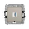 ICON Mechamizm gniazda pojedynczego USB A-A 3.0, bez pola opisowego taupe 60IGUSBBO-5