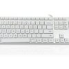 Klawiatura Elementy mutlimedialne przewodowa, kolor: Silver, White, USB, QWERTY, Ceratech