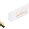 Pin header, 9 pole, pitch 2.54 mm, angled, black, SLLP5SMD0669GSM