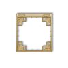 Ramka pośrednia do gniazd bryzgoszczelnych z uziemieniem SCHUKO złoty 29MRPB-1s