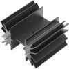 Heatsink, (L x W x H) 24 x 42 x 38 mm, 9 K/W, black anodized, 40904110384125