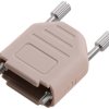 encitech DPPK09-FMLG-K 6353-0141-01 Obudowa złącza D-SUB Ilość styków: 9 poliamid 180 ° jasnoszary 1 szt.