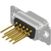 D-Sub socket, 9 pole, standard, equipped, straight, wire-wrap, 164A10119X