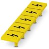 Plug-in warning sign, symbol: lightning, (W) 11.3 mm, PA, 1029033