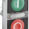 Przycisk podwójny z lampką sygnalizacyjną Schneider Electric ZB4BW7A3741, ziel./czer.
