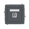 DECO Gniazdo pojedyncze USB-AB 2.0 grafitowy mat 28DGUSB-3