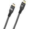 Oehlbach D1C9368 USB-C cable USB-C® plug 1 m Anthracite Braided shield, 8K UHD