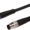 Vk03c991 Kabel Połączeniowy, 0,3 M, Gniazdo M8 3-Stykowe Proste, Wtyczka M8...