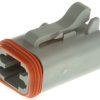 Złącze samochodowe 4-pinowe Amphenol Industrial Męski AT Montaż na kablu Złącze zasilające