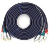 Kabel 3*RCA wt.-gn. 5m digital RGB przedłużacz