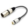 ADAPTER XLR MĘSKI GNIAZDO MINI JACK 3.5 VITALCO PRZEJŚCIÓWKA XLR AUX 3,5