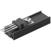 Extruded heatsink, (L x W x H) 15 x 12.6 x 6.5 mm, 38.5 K/W, black anodized, SK 95 15 SOT 32 S